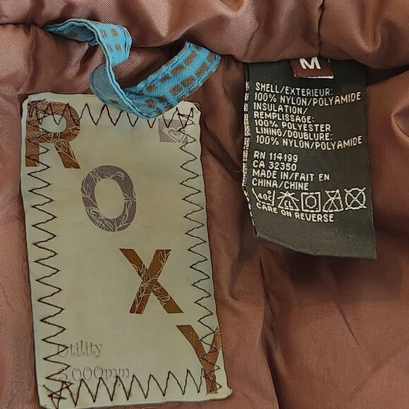 Roxy plaid snowboarding ski snow mobile jacket coat fur - Picture 6 of 15